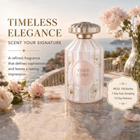 Parfum Personnalisé pour Femme, Design Côtelé Printanier, 100ml EDP, Notes Florales Longue Durée, Vaporisateur Personnalisé avec Logo
