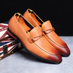 Chaussures Derby <span class=keywords><strong>en</strong></span> <span class=keywords><strong>cuir</strong></span> pour hommes, nouvelle collection, à pampilles tissées, antidérapantes, respirantes, élégantes, grandes tailles, pour le bureau, décontractées ou de cérémonie - Product Image 5