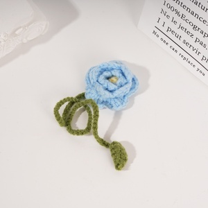 Handmade Trắng Daisy Hoa Dệt Kim <span class=keywords><strong>Crochet</strong></span> Trang Sức Quyến Rũ Trang Trí Nội Thất Cho <span class=keywords><strong>Crochet</strong></span> Túi Dệt Vải Valentine Của Ngày Lễ Tạ Ơn - Product Image 6