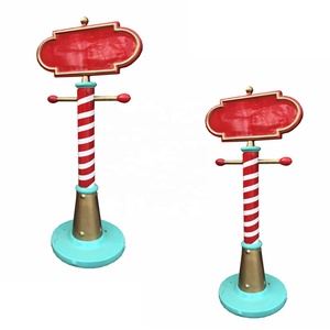 Trung Quốc OUYA Nhà Máy H240cm Sợi Thủy Tinh Ngoài Trời Giáng Sinh Ban Chỉ Đạo Trang Trí Tùy Chỉnh Dấu Hiệu Điêu Khắc - Product Image 2