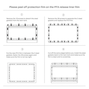Elegoo Saturn için PFA filmi 2/ 8K/ 3/ 4/ 4 Ultra (5 adet) reçine LCD 3D yazıcılar için 3D yazıcı parçaları - Product Image 5