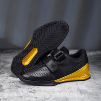 Chaussures d'haltérophilie sur mesure en cuir pour hommes Semelle en caoutchouc antidérapante pour la formation Deadlift et le squat Powerlifting Conception spécifique