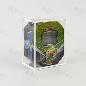 Nueva llegada personalizada clara protección UV Booster Mini caja de exhibición de acrílico de estaño - Product Image 3