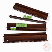 Supports de Mahjong Modernes de Luxe en Bois de Hêtre Festonné avec Poussoirs Magnétiques, Couleurs Personnalisables, Haute Qualité, Prêts à l'Expédition