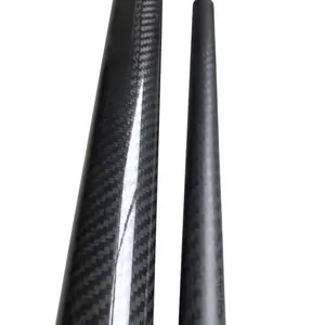 Twill Weave 3k 25mm Glossy Carbon Fiber Tube Pipe