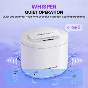 เครื่องทำความสะอาดฟันปลอมและเครื่องจัดฟันแบบพกพา ใช้คลื่นอัลตราโซนิก สำหรับใช้ในครัวเรือน - Product Image 5