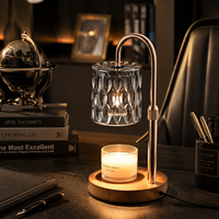 Diffuseur d'arômes électrique intelligent sans flamme, design métallique, réglable et à intensité variable, pour la maison et la chambre
