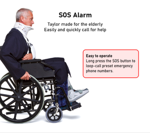 Detección de caídas Llamada SOS con un clic 4G GPS Reloj inteligente con tarjeta SIM para hogares de ancianos solitarios - Product Image 5