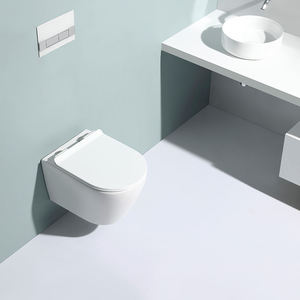 Inodoro suspendido con <span class=keywords><strong>cisterna</strong></span> oculta y actuador de doble descarga - Product Image 3