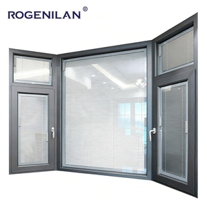 Fenêtres en verre trempé insonorisées en aluminium sur mesure Rogenilan pour baies vitrées avec stores - Product Image 1