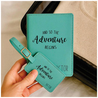 Accessoires de voyage d'affaires : Étiquettes de bagage vierges en PU style simplicité urbaine pour gravure laser – Fournitures en gros pour salons professionnels