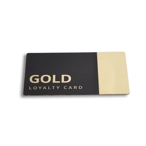 Carte de fidélité en métal haut de gamme, marque Gold Loyalty, carte de visite en acier inoxydable - Product Image 3