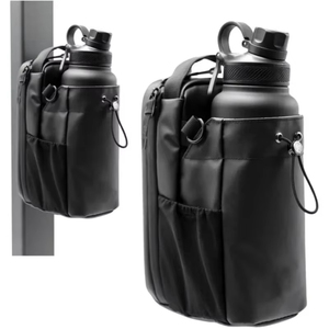 Magnetic Water Bottle Bag <b>Large</b> Capacity Specific Water <b>Cup</b> Holder with Strong Magnet Portable Bag for Outdoor Sports Gym Camp - Product Image 1