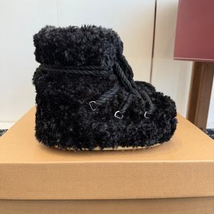 Botas de Invierno para Mujer, Envío Directo, Botas de Nieve de Diseño de Lujo Personalizadas, Botas de Piel de Oveja con Plataforma, Marca Famosa - Product Image 1