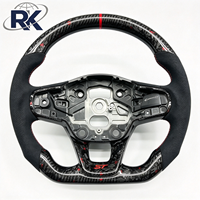 Volant de luxe en cuir perforé et fibre de carbone forgée, 3 branches, 40 mm, Hainan pour Focus MK4 ST 2019-2024, vente en gros à bas prix
