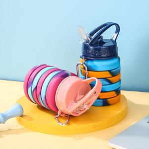 Bouteille d'eau pliable de voyage 500 ml, haute sécurité, sans BPA, en silicone de qualité alimentaire, pour le sport - Product Image 4