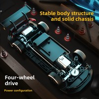 Voiture télécommandée professionnelle transfrontalière 4x4 haute vitesse pour drift, 4 canaux, avec fonction 'Suivez-moi' et 'Retour automatique', trois vitesses