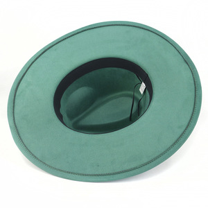 2025 alta calidad nueva llegada sombreros Fedora de gamuza sombreros de vestir de ala ancha para mujeres gorras colgantes de corazón - Product Image 5