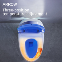 WC intelligent avec télécommande, toilette intelligente à chasse automatique, toilette monobloc électrique, capteur automatique ARROW