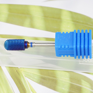 3/32 Blue Coated Carbide Stainless Steel Nail <b>Drill</b> <b>Bit</b> Gel Removal Manicure Pedicure Salon Electric File Nail <b>Drill</b> <b>Bits</b> - Product Image 6