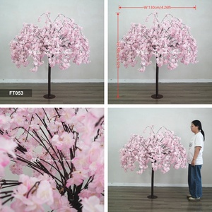 Centro de Mesa para Boda, Decoración de Sakura, Árboles de Flores de Cerezo Rosas de Seda, Árboles Artificiales de Flores de Cerezo para Decoración de Mesa - Product Image 3