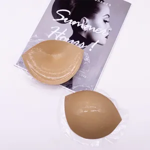 Sujetador adhesivo acolchado mágico lavable ecológico, inserciones de sujetador de pluma doble pegajoso de volumen instantáneo