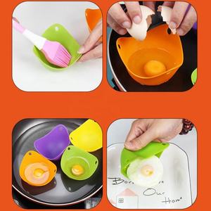 Moule de cuisson en silicone pour œufs, antiadhésif, pour la cuisson des œufs pochés, idéal pour la cuisine domestique et la vente en gros - Product Image 5