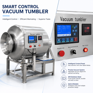 Máquina de Amasado y Marinado al Vacío de Acero Inoxidable de Grado Alimenticio para Aves y Carne de Res - Product Image 1