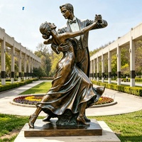 Sculptures de danseurs en bronze sur mesure, taille réelle, homme et femme, statue de couple, art de la danse, personnalisation possible