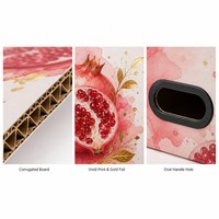 Op maat gemaakte granaatappel cadeaudoos herfstkunstdesign zachte zaadfruit stevige deksel basisverpakking groothandel OEM op maat
