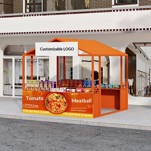 Carrello Espositivo Commerciale per Mercato Notturno, Stand Stradale, Carretto Fiori, Gazebo Smontabile per Eventi, Espositore Promozionale in Ferro - Product Image 3