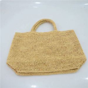 Bolso Tote de Rafia de Paja de Lujo para Verano, Bolso de Mano Casual para Mujer, Bordado, Portátil, Abierto, para Vacaciones en la Playa y Salidas Informales - Product Image 2
