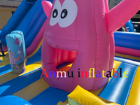 Toboggan gonflable sur le thème marin en PVC personnalisé, ensemble de château gonflable, pour location de parcs d'attractions en plein air