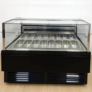 Congelatore Espositore per Gelato a 18 Vaschette, Design Nero - Product Image 2