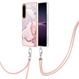 เคสโทรศัพท์ลายหินอ่อนโครเมียม,เคสแฟชั่นพร้อมสายคล้องสำหรับ Sony Xperia 1 IV,สำหรับ Xiaomi POCO X4 PRO 5G - Product Image 1