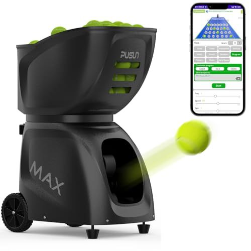 Advanced High-capacity Wireless Remote Control Tennis Toss Machine Sports Trainer for Advanced Players Best Value