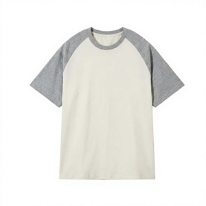 Custom Streetwear Screen Printing Tshirt Heavyweight Oversized Boxy Fit Tee <b>Raglan</b> Sleeve <b>T</b> <b>Shirt</b> for Men - Product Image 1