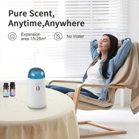 Diffuseur d'huiles essentielles sans fil, sans eau, en plastique, pour table, mini nébuliseur électrique d'huiles essentielles