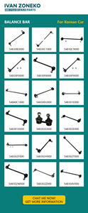 Piezas de suspensión IVAN ZONEKO, barra estabilizadora de barra de acoplamiento delantero, enlace 4882052030 4882042020 para TOYOTA 488205-2030 - Product Image 2