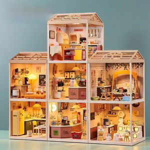 Kits de Construcción de Habitaciones Modulares para Ciudades y Pueblos - Modelo de Arquitectura en Miniatura de Plástico a Escala 1:18 para Niños y Adultos, Decoración del Hogar - Product Image 2