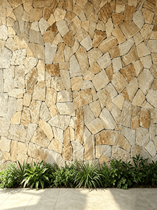 Pierre naturelle aléatoire en vrac, granit jaune-or, pierre culturelle pour façade extérieure de villa, mur d'accentuation intérieur, mur de soutènement - Product Image 4