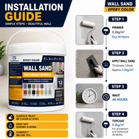 Peinture décorative Mara Wall Color Stone 12kg, revêtement texturé marbre, résistant aux rayures, intérieur extérieur, finition 10m²
