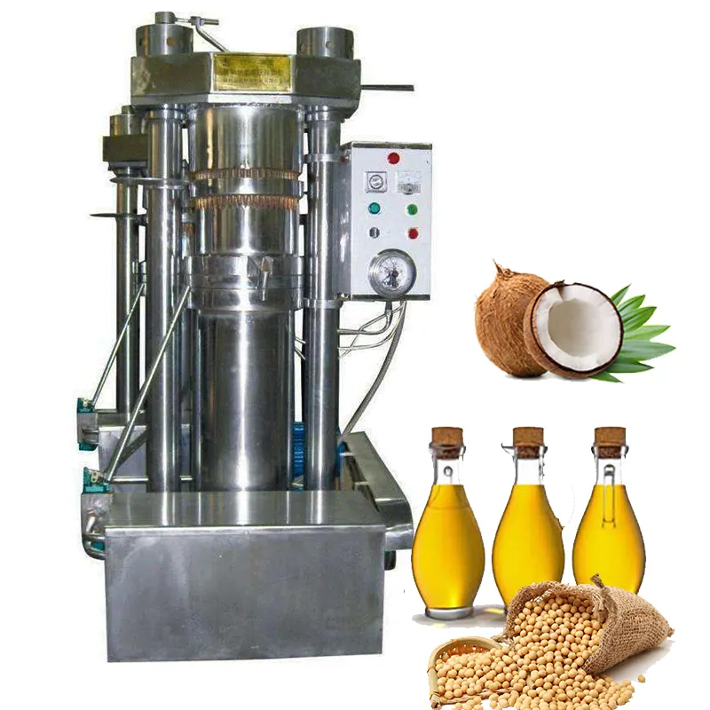 Kleine Industriële Hydraulische Oliepersmachine Voor De Filtratie Van De Olijfpalmolie Van De Kokosnoot