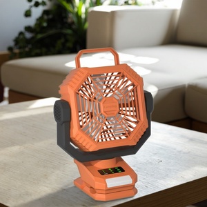 2025 Summer Hot Selling Customizable Outdoor Portable 8000mAh Electric Shaking Camping <b>Fan</b> LED Light for Hotel Use Box Packaging - Product Image 5