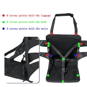 Valise à roulettes portable en tissu <span class=keywords><strong>Oxford</strong></span> 2024, multi-usages, avec sac de voyage pour bébé et siège enfant, personnalisable, unisexe - Product Image 4