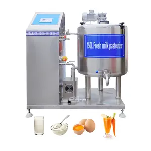 Commercial Ultra Stainless Steel Tank 1000l Fruit Pulp Cow Milk Pasteurizer with Refrigerate Cooling