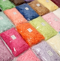 Vente en gros Papier de découpe froissé coloré Papier déchiqueté Remplissage Papier de soie crêpe pour cadeaux et cosmétiques