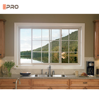 Ventana Corredera de Aluminio Económica y Popular para Casa, Material de Vidrio Fijo, con Rejilla y Abreventanas, Perfil de Aluminio