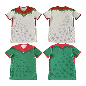 เสื้อฟุตบอล Burkina Faso ใส่ถ้วยแอฟริกาเบอร์ทรานด์ลายม้าสีเข้ม Edmond tapsoba Gustavo แห้งเร็วบริการ OEM - Product Image 1