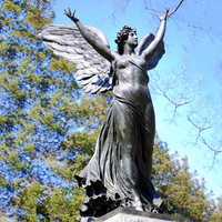 Statue de dame, dans le jardin extérieur, personnalisé, statue d'ange, antique de grande taille, en bronze, sculpture antique